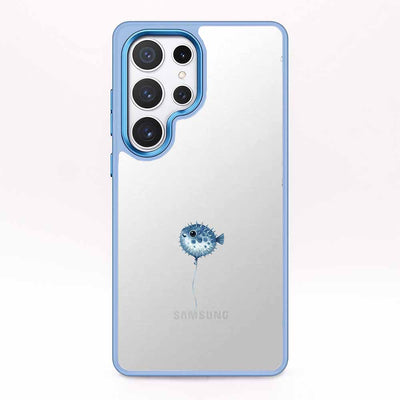Samsung S24 Case - Pufferfish Blue - "Pufferfish" - Sustainable