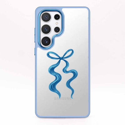 Samsung S25 Ultra Case - Blue bow - "tideknot" - sustainable