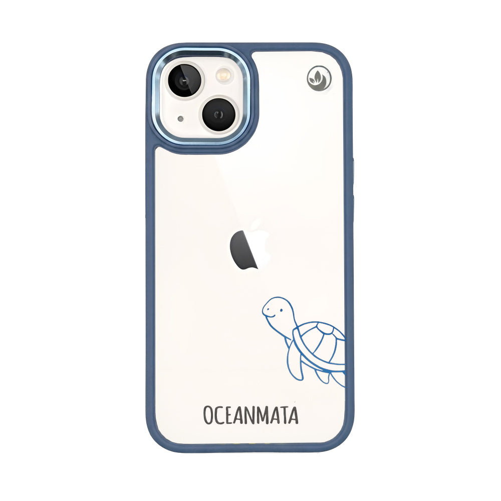 iPhone 13 Hülle - Schildkröte blau - "Schildi" - nachhaltig