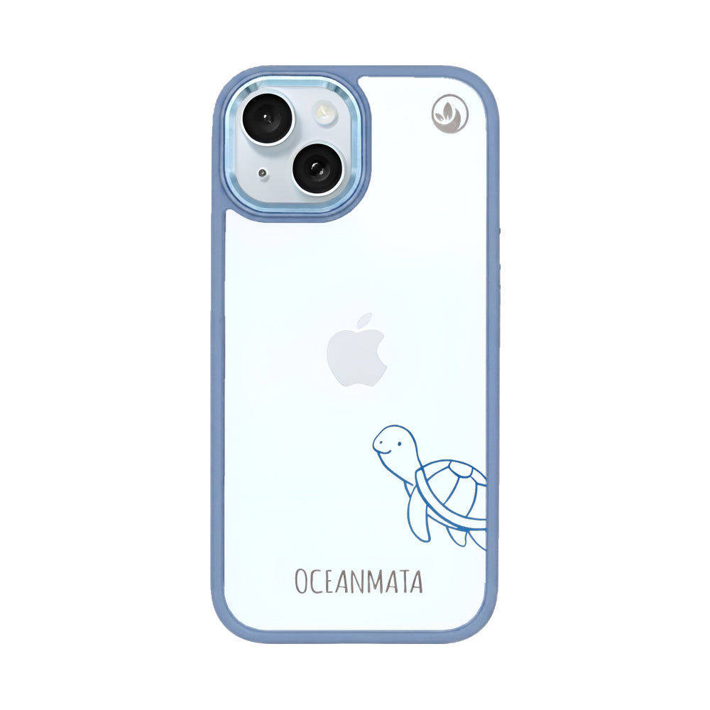 iPhone 15 Hülle - Schildkröte blau - "Schildi" - nachhaltig