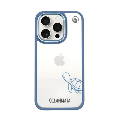 iPhone 15 pro Hülle - Schildkröte blau - "Schildi" - nachhaltig