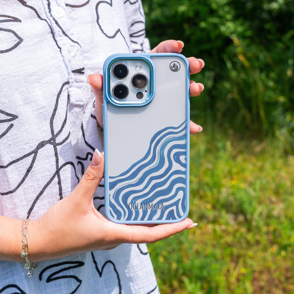 iPhone 15 pro max Hülle - Welle abstrakt - "Summerwave" - nachhaltig