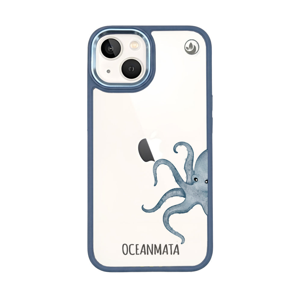 iPhone 13 Hülle - Oktopus blau - "TentacleTheory" - nachhaltig
