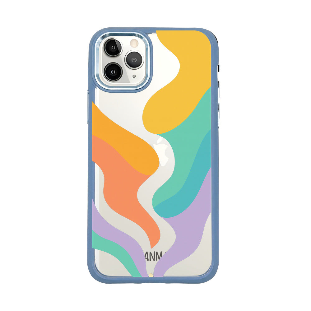 iPhone 11 pro Hülle - bunte Wellen - "Tide Flow" - nachhaltig