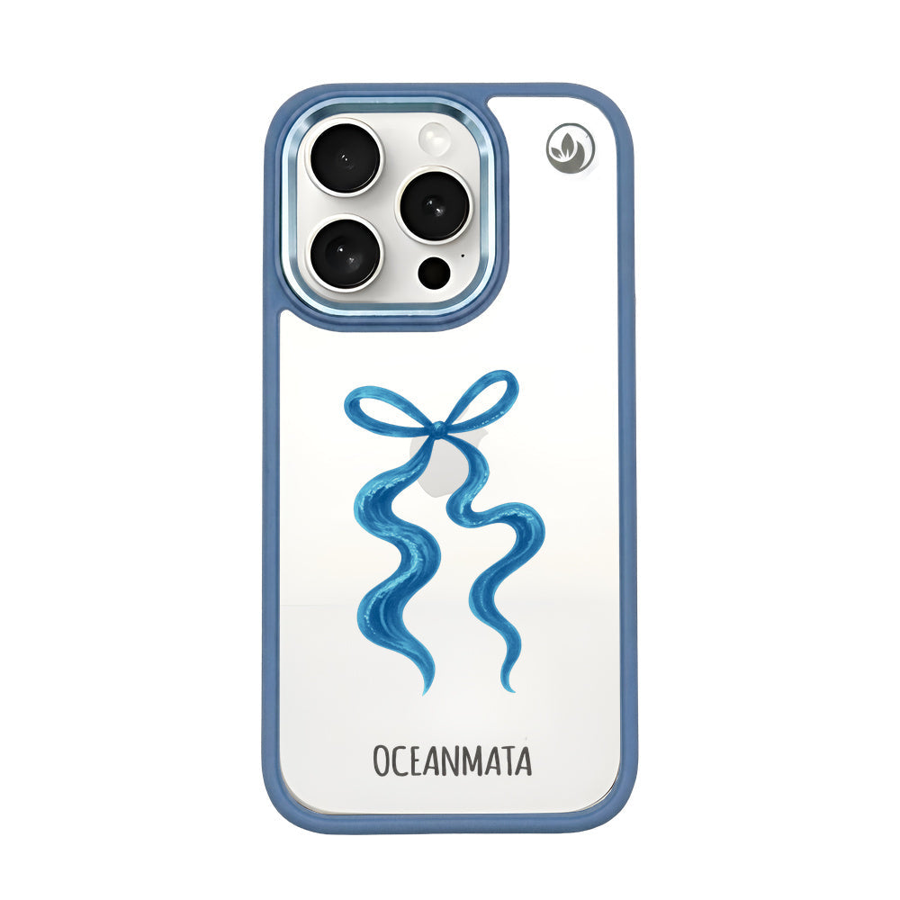iPhone 15 pro max Hülle - Schleife blau - "tideknot" - nachhaltig