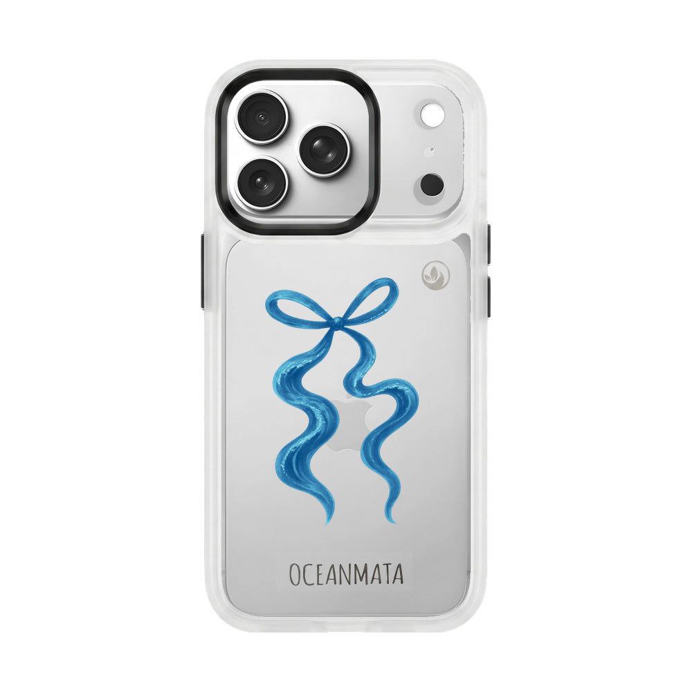 iPhone 17 pro max Hülle - Schleife blau - "tideknot" - nachhaltig