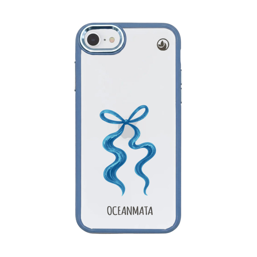 iPhone SE/7/8 Hülle - Schleife blau - "tideknot" - nachhaltig