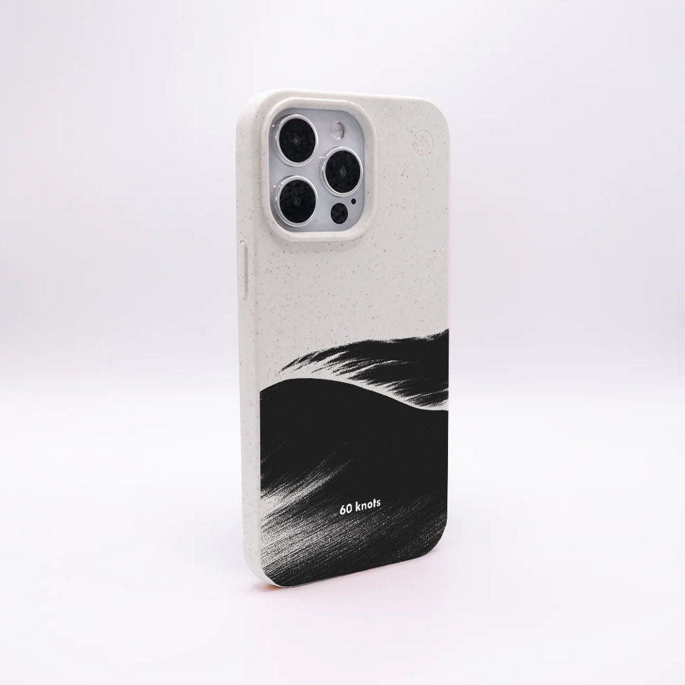 iPhone 17 pro Hülle - Düne weiß - "60knots" - nachhaltig