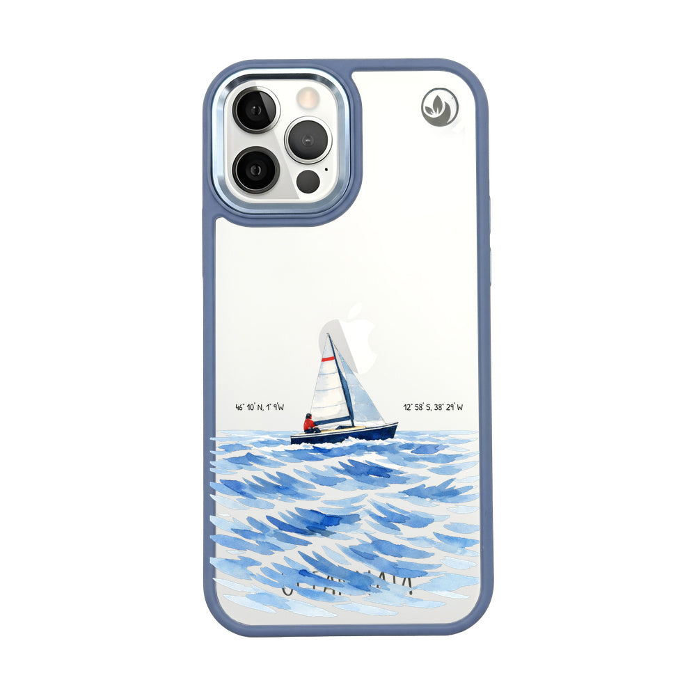 Nachhaltige Handyhülle iPhone 12 pro / iPhone 12 Towardsthehorizon aus Ocean Plastic — Vorderseite