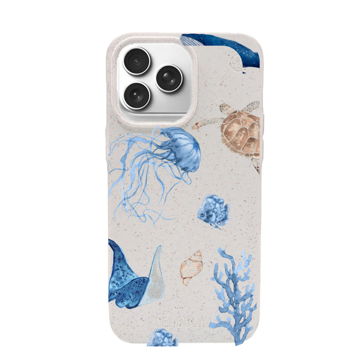 iPhone 17 pro max Hülle - weiß Schildkröte - "Sea Turtle & Friends" - nachhaltig