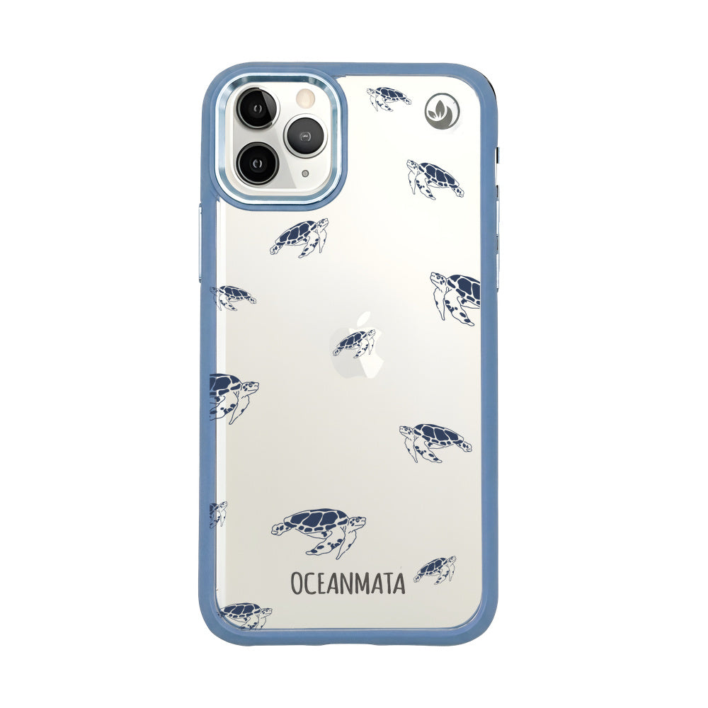 iPhone 11 pro Hülle - Schildkröten blau - "Turtlino" - nachhaltig
