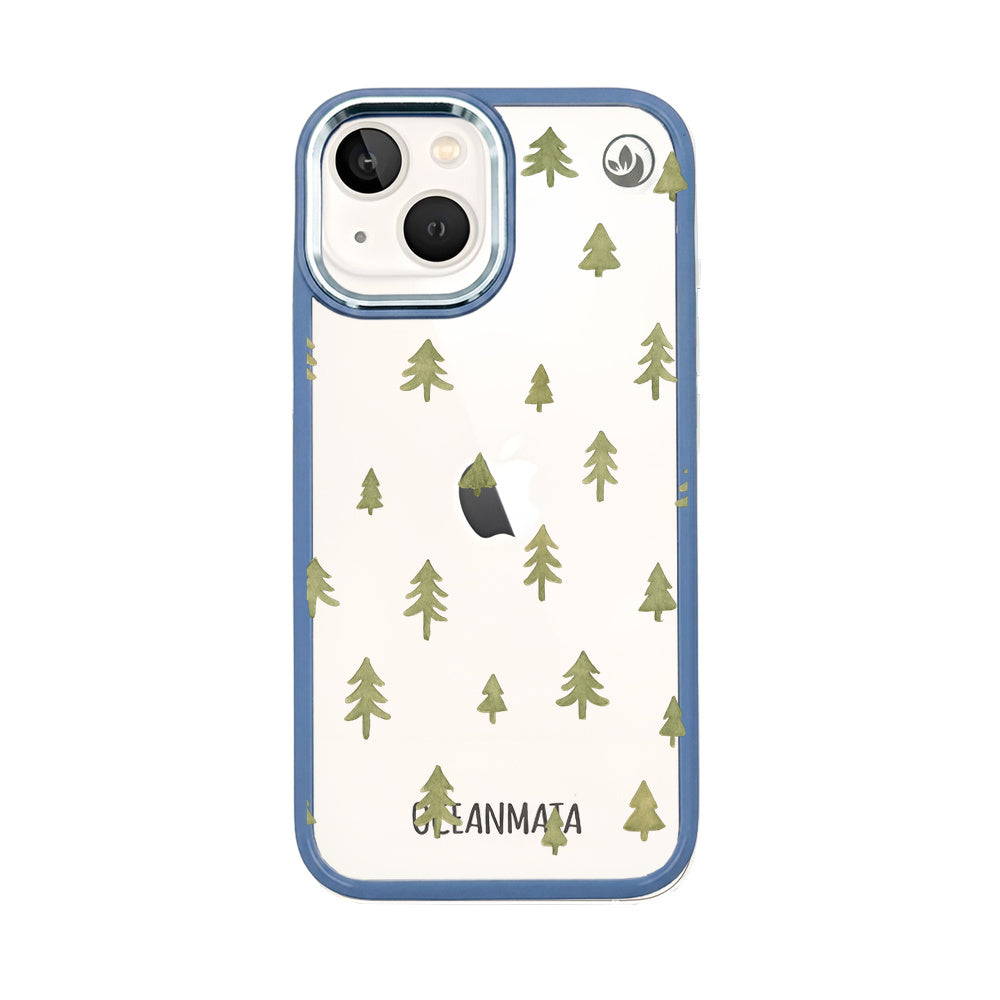 iPhone 13 mini Hülle - Winter weiß - "Winterwald" - nachhaltig