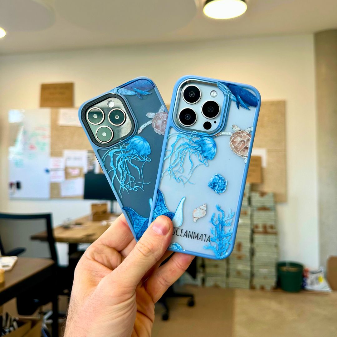 iPhone SE/7/8 Hülle - Schildkröte bunt - "Turtle & Friends" - nachhaltig