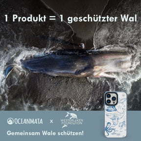 iPhone 11 pro max Hülle - Wal blau - "WhaleLife" - nachhaltig