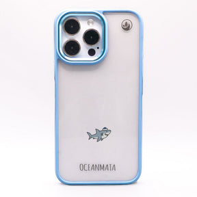 iPhone 16e/17e Hülle - Hai blau - "Captain Shark" - nachhaltig