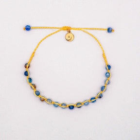 Armband Gold - "Golden Wave Blue Stone" Edition