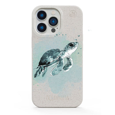 iPhone 14 Pro Max Case - Green Turtle - "Baby Turtle" - Sustainable