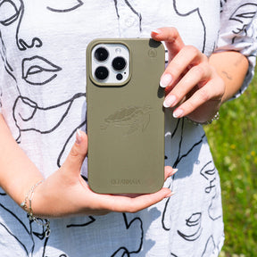iPhone 12 pro max Hülle - grün - "TURTLE" - nachhaltig – Ansicht 5