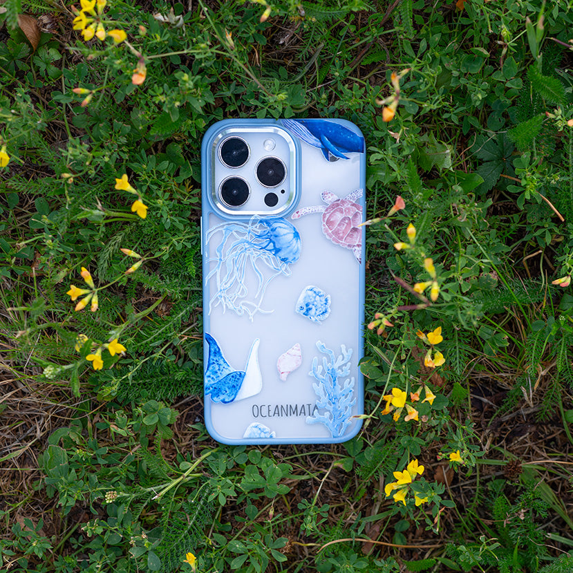 iPhone SE/7/8 Hülle - Schildkröte bunt - "Turtle & Friends" - nachhaltig