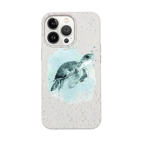 Biologisch abbaubare Handyhülle iPhone 13 pro Babyturtle — kompostierbar — Vorderseite