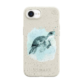Biologisch abbaubare Handyhülle iPhone 16e Babyturtle — kompostierbar — Vorderseite