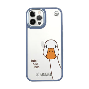 iPhone 12 pro / iPhone 12 Hülle - Ente weiß - "Bile Bile Bile" - nachhaltig
