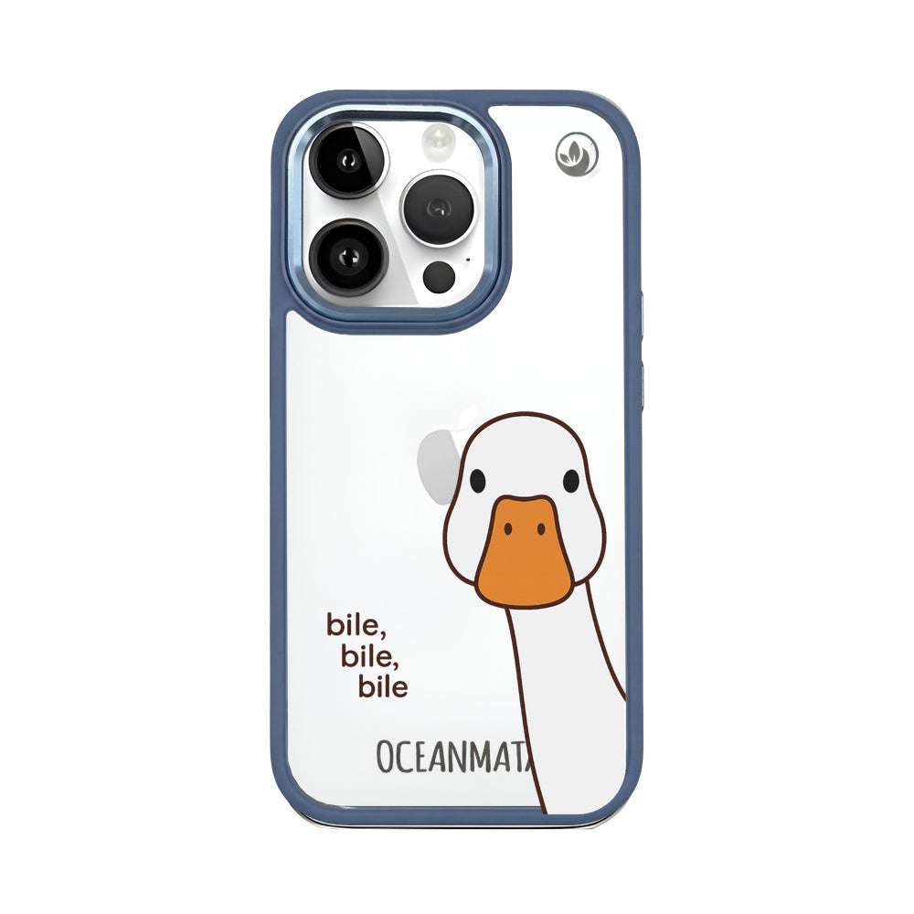 iPhone 14 pro max Hülle - Ente weiß - "Bile Bile Bile" - nachhaltig