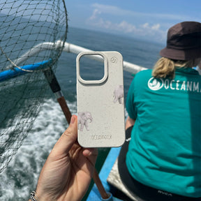 iPhone 12 mini Hülle - Elefant weiß - "Ele-Fant" - nachhaltig