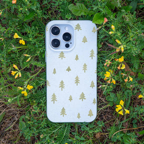 iPhone 13 Hülle - Winter weiß - "Winterwald" - nachhaltig