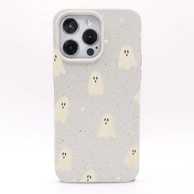 iPhone 16 pro Hülle - Geist weiß - "LittleGhost" - nachhaltig