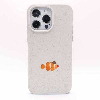 iPhone 13 Hülle - Clownfisch weiß - "Mr.Clown-Fish" - nachhaltig