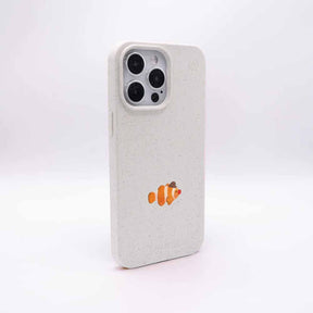iPhone 15 pro max Hülle - Clownfisch weiß - "Mr.Clown-Fish" - nachhaltig