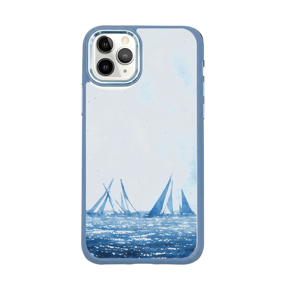 iPhone 11 pro Hülle - segeln blau - "BlueHorizon" - nachhaltig