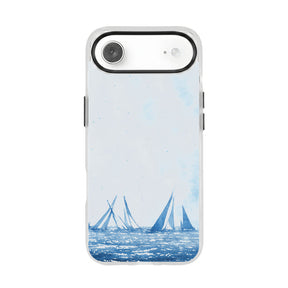iPhone 17 Air Hülle - segeln blau - "BlueHorizon" - nachhaltig