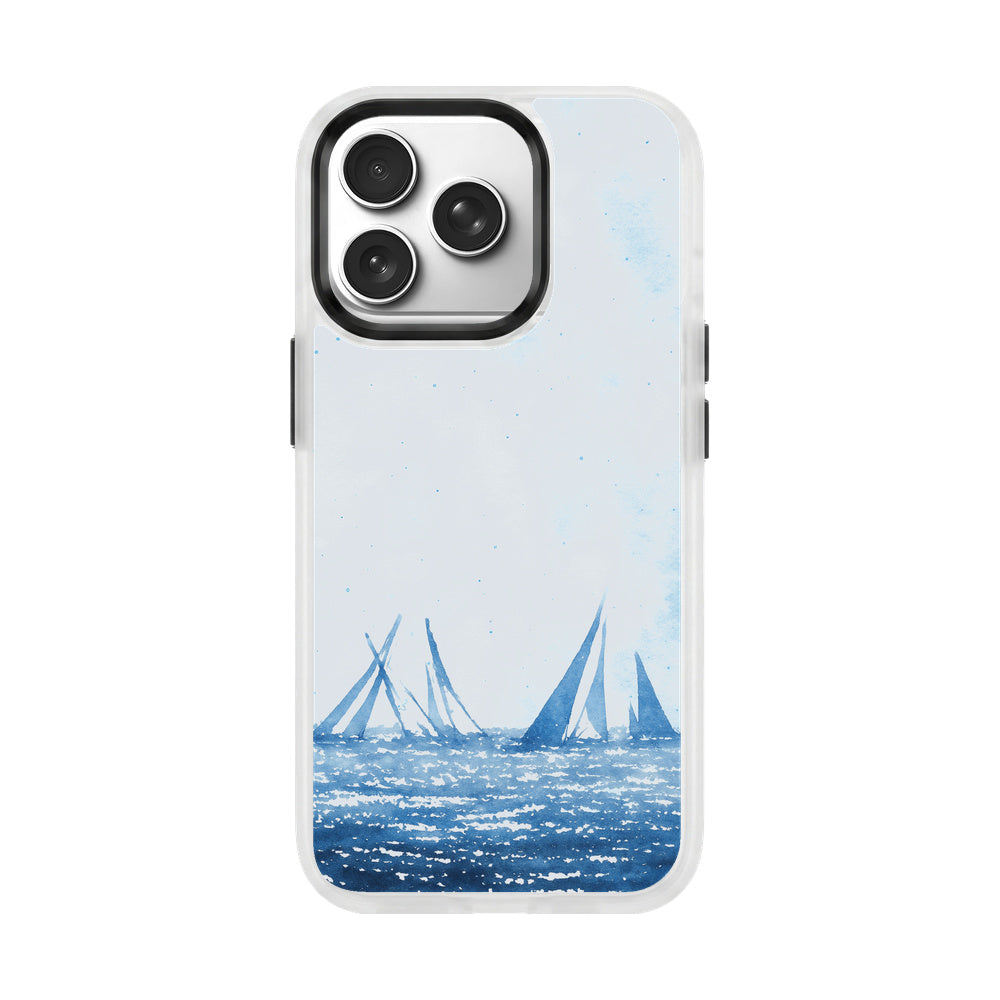 iPhone 17 pro max Hülle - segeln blau - "BlueHorizon" - nachhaltig