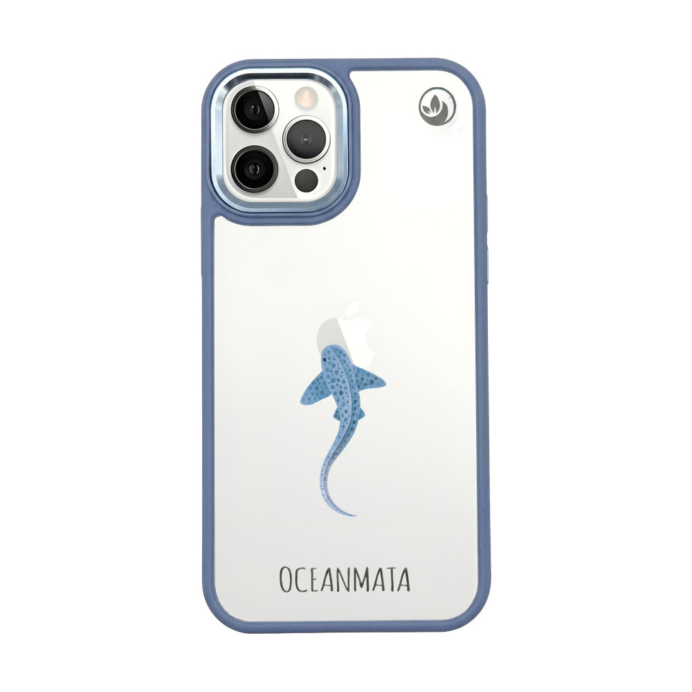 iPhone 12 pro / iPhone 12 Hülle - Leopardenhai blau - "BlueLeopard" - nachhaltig