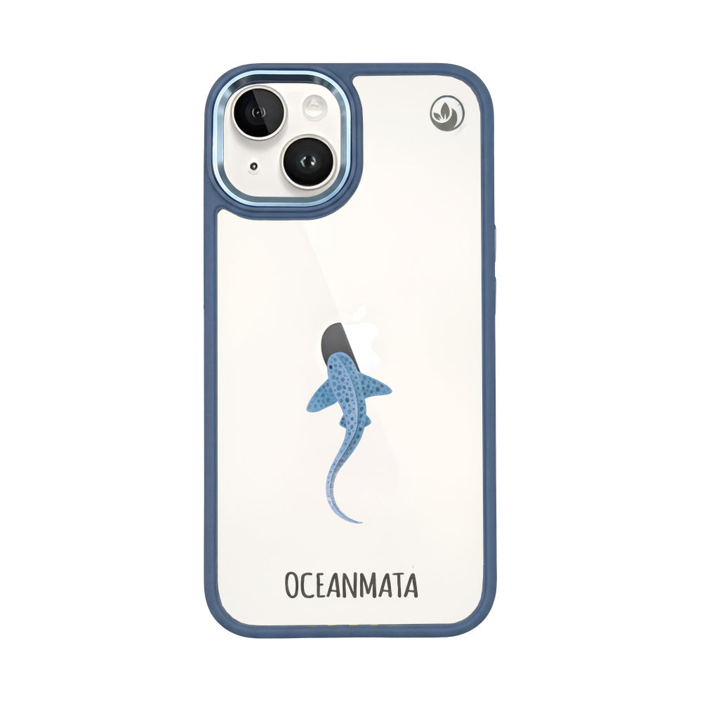 iPhone 14 Hülle - Leopardenhai blau - "BlueLeopard" - nachhaltig