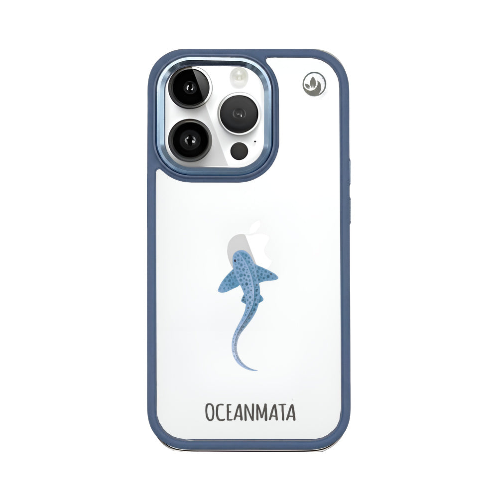 iPhone 14 pro Hülle - Leopardenhai blau - "BlueLeopard" - nachhaltig