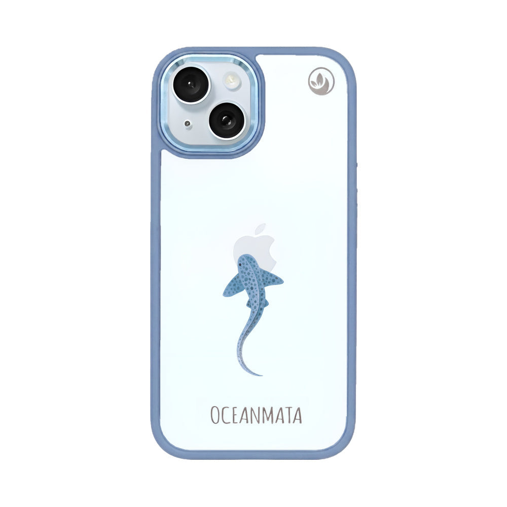 iPhone 15 Hülle - Leopardenhai blau - "BlueLeopard" - nachhaltig