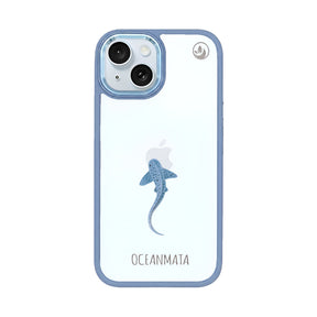 iPhone 15 Hülle - Leopardenhai blau - "BlueLeopard" - nachhaltig