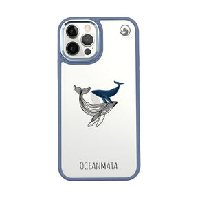 iPhone 12 pro / iPhone 12 Hülle - Wal blau - "BlueWhale" - nachhaltig