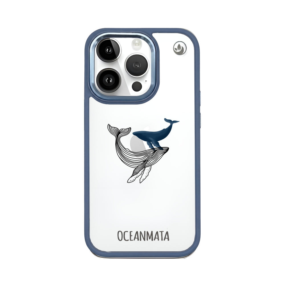 iPhone 14 pro max Hülle - Wal blau - "BlueWhale" - nachhaltig