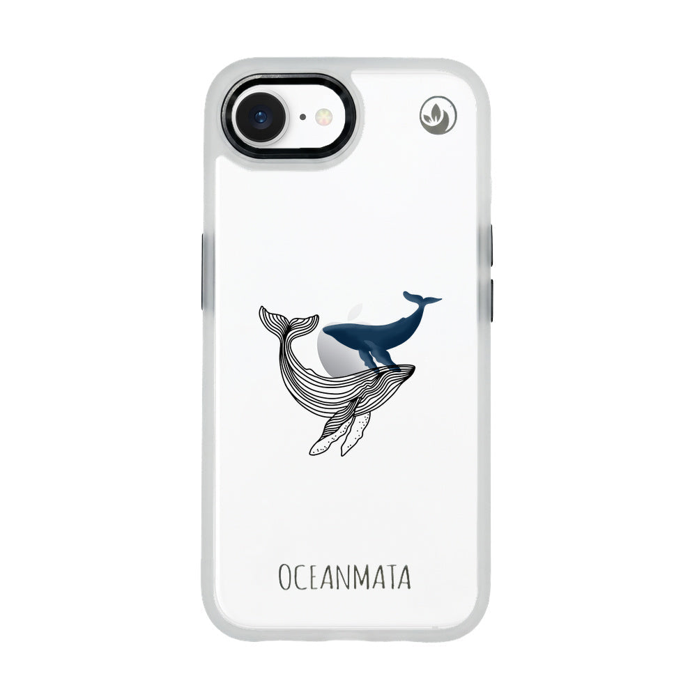 iPhone 16e/17e Hülle - Wal blau - "BlueWhale" - nachhaltig