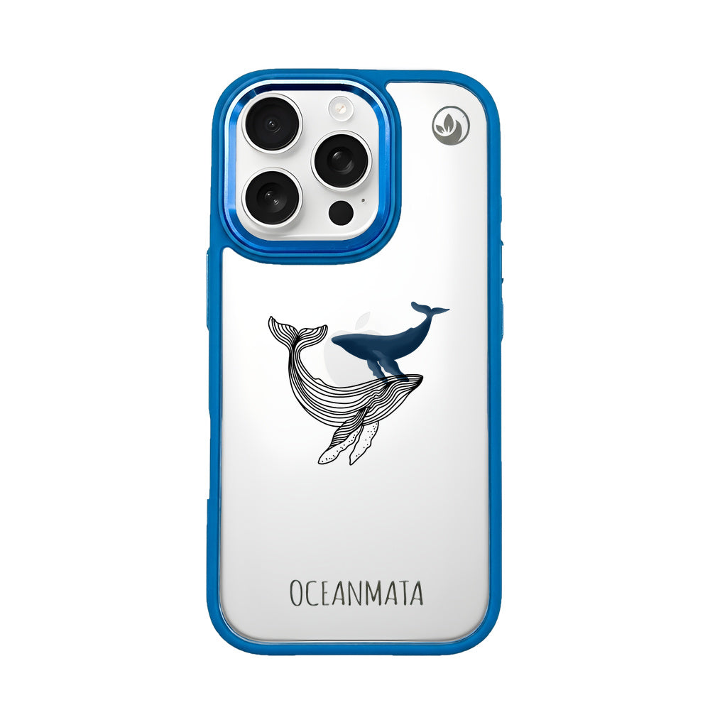 iPhone 16 pro max Hülle - Wal blau - "BlueWhale" - nachhaltig