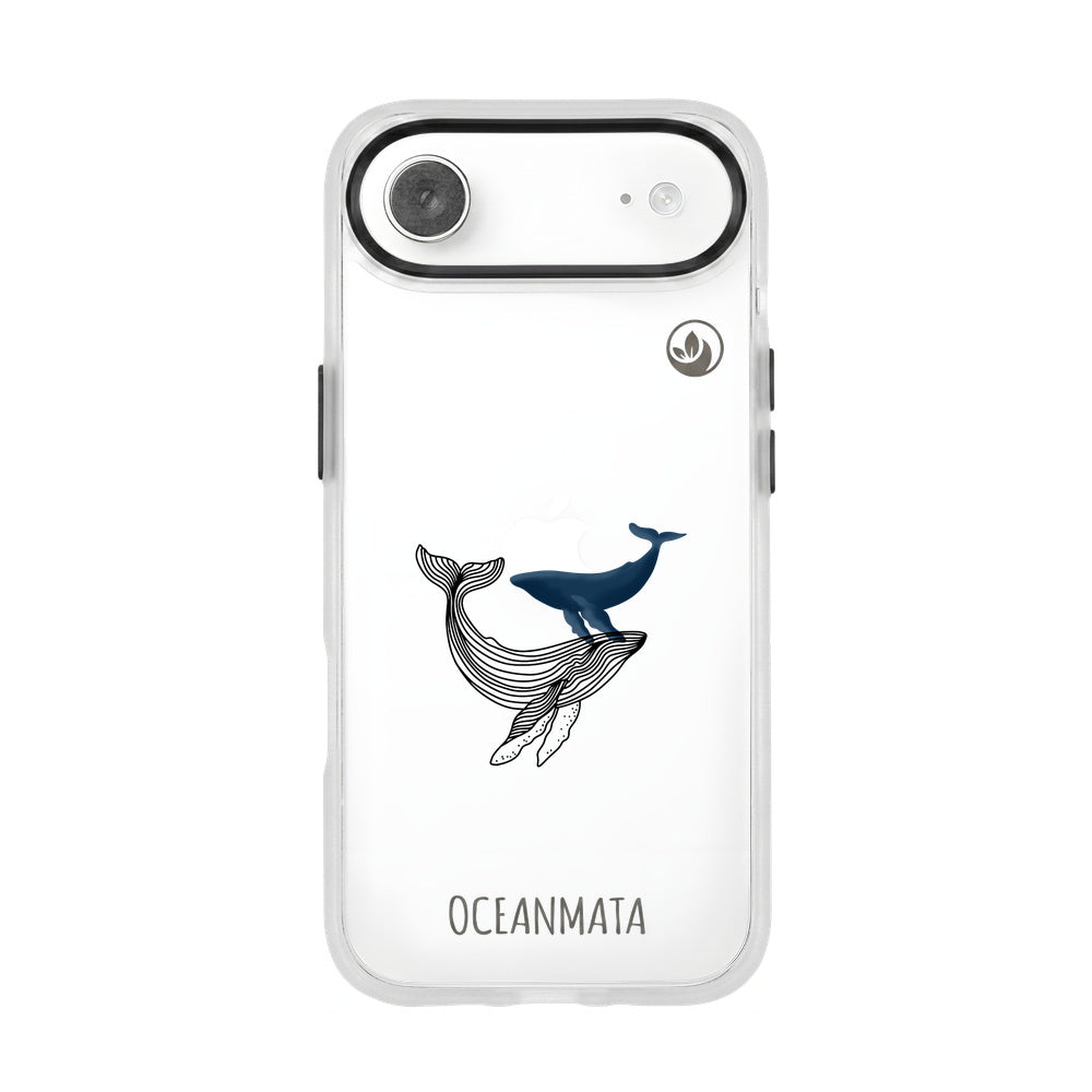 iPhone 17 Air Hülle - Wal blau - "BlueWhale" - nachhaltig