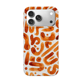Biologisch abbaubare Handyhülle iPhone 18 Pro Max / 17 Pro Max Buchstabensuppe — kompostierbar — Vorderseite
