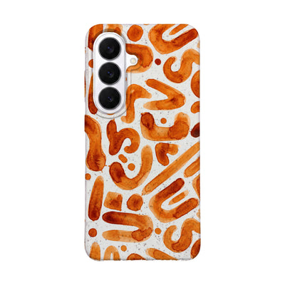 Samsung S26 Hülle - orange - "buchstabensuppe" - nachhaltig