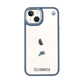 iPhone 13 Hülle - Delfin blau - "Captain Dolphin" - nachhaltig