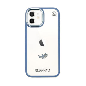 iPhone 12 mini Hülle - Hai blau - "Captain Shark" - nachhaltig
