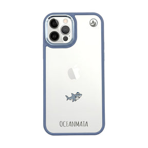 iPhone 12 pro / iPhone 12 Hülle - Hai blau - "Captain Shark" - nachhaltig